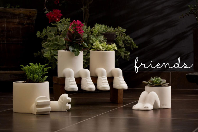 Unfold Creative Studio Top Pick - Kumiko ceramics flowerpots with slippers