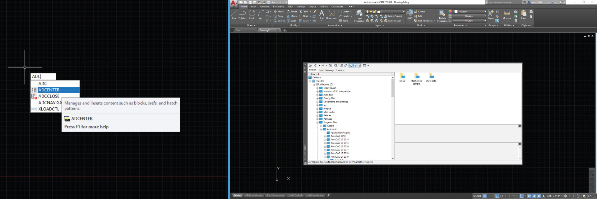 AutoCAD Design Center 