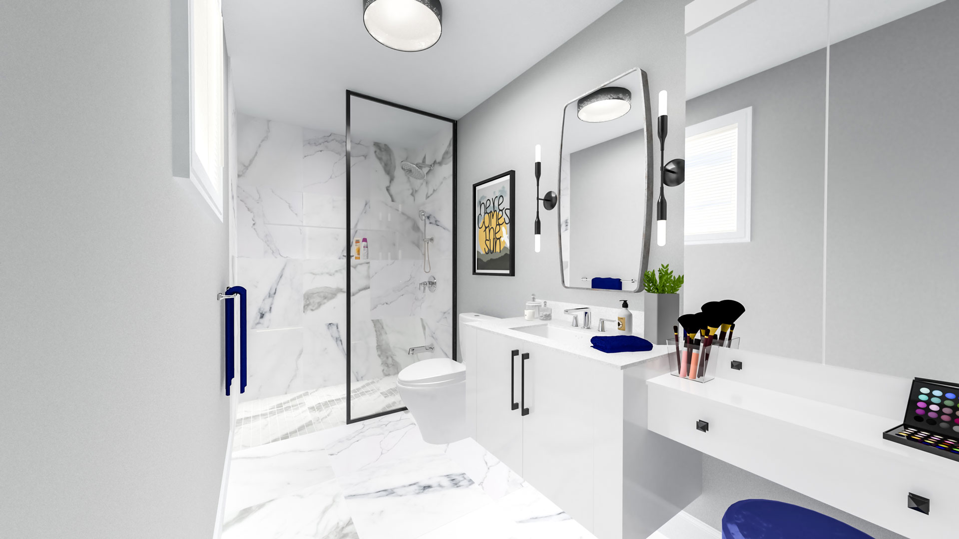 Sonoma Heights Residence Ensuite Design Image © Unfold Creative Studio Ltd.