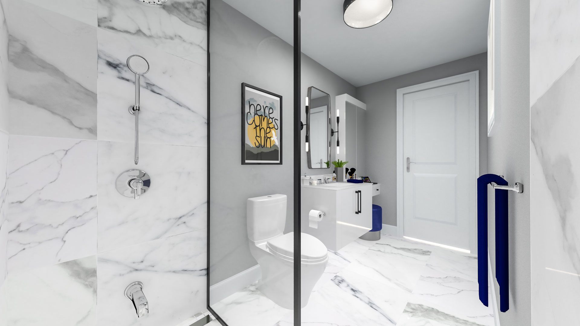 Sonoma Heights Residence Ensuite Design Image © Unfold Creative Studio Ltd.