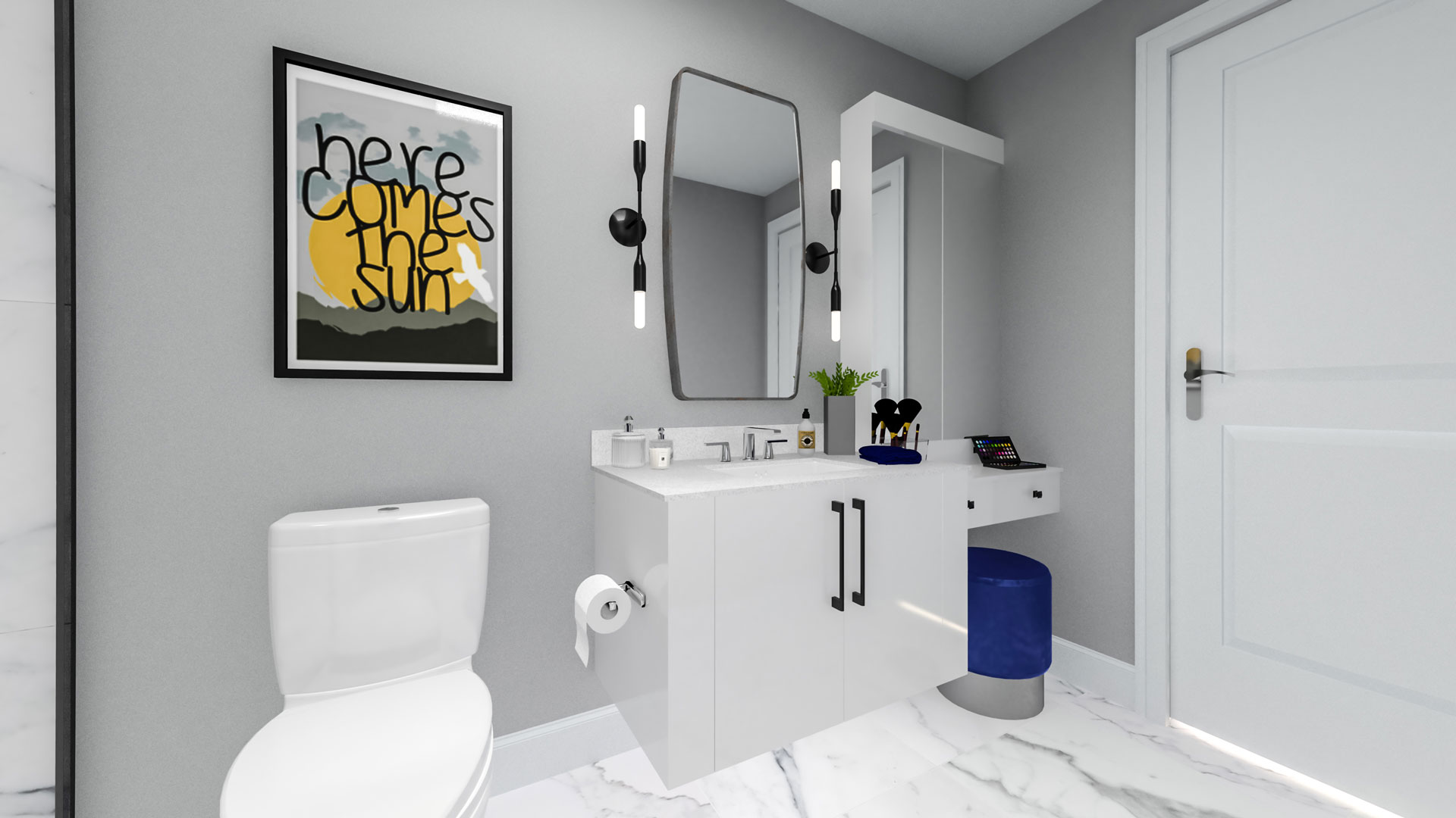 Sonoma Heights Residence Ensuite Design Image © Unfold Creative Studio Ltd.