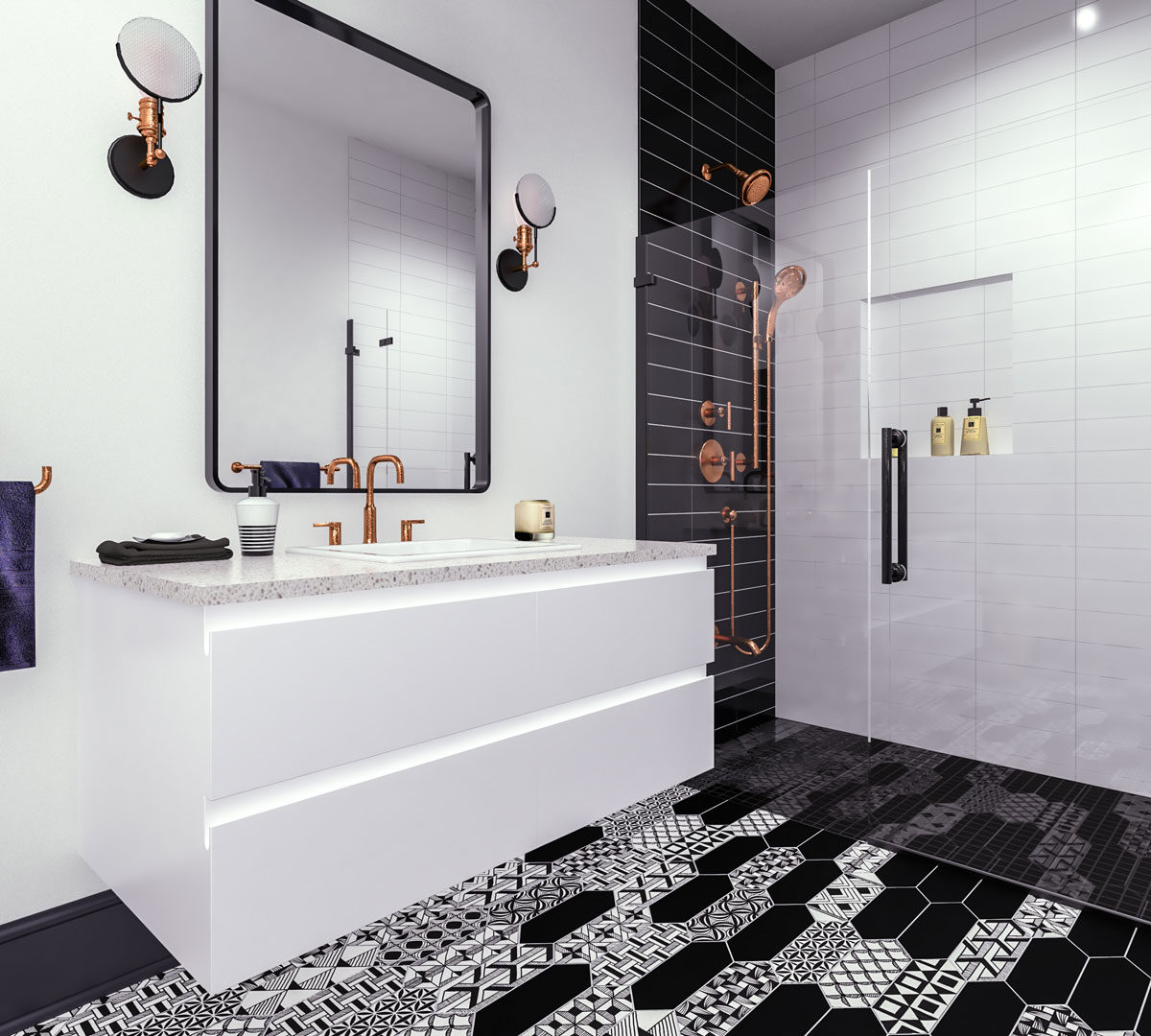 Kleinburg Residence - Bathroom Design. Image © Unfold Creative Studio Ltd.