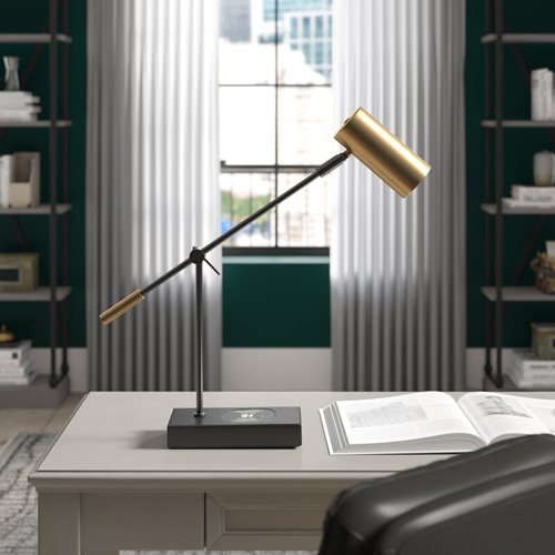 Flickinger Charge LED Desk Lamp with Wireless Charger